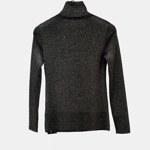 A.L.C. Metallic Knit Turtleneck Top - Picture 3 of 11